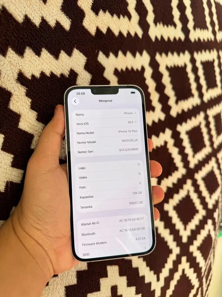 Iphone 14plus 128 inter
