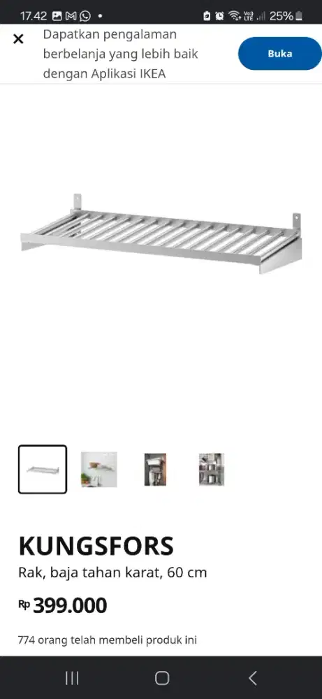 Rak stainless ikea kungsfors