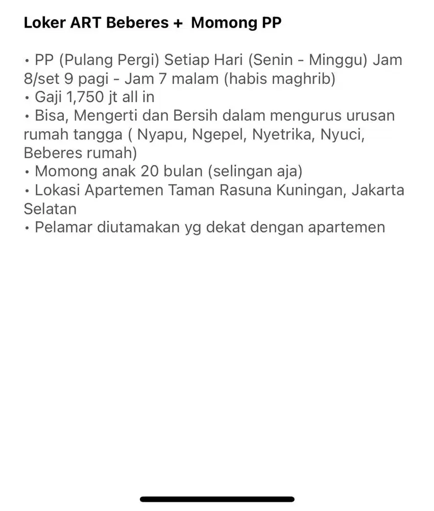 Loker ART Beberes +  Momong PP