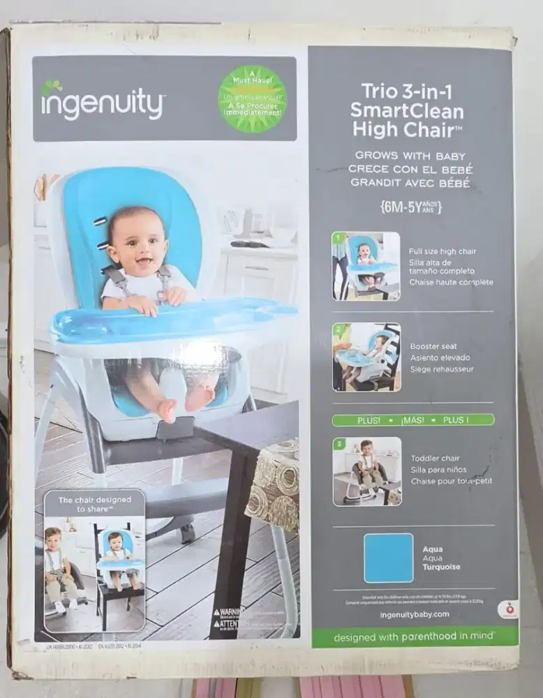 Kursi bayi The Ingenuity Trio 3 in 1 High Chair