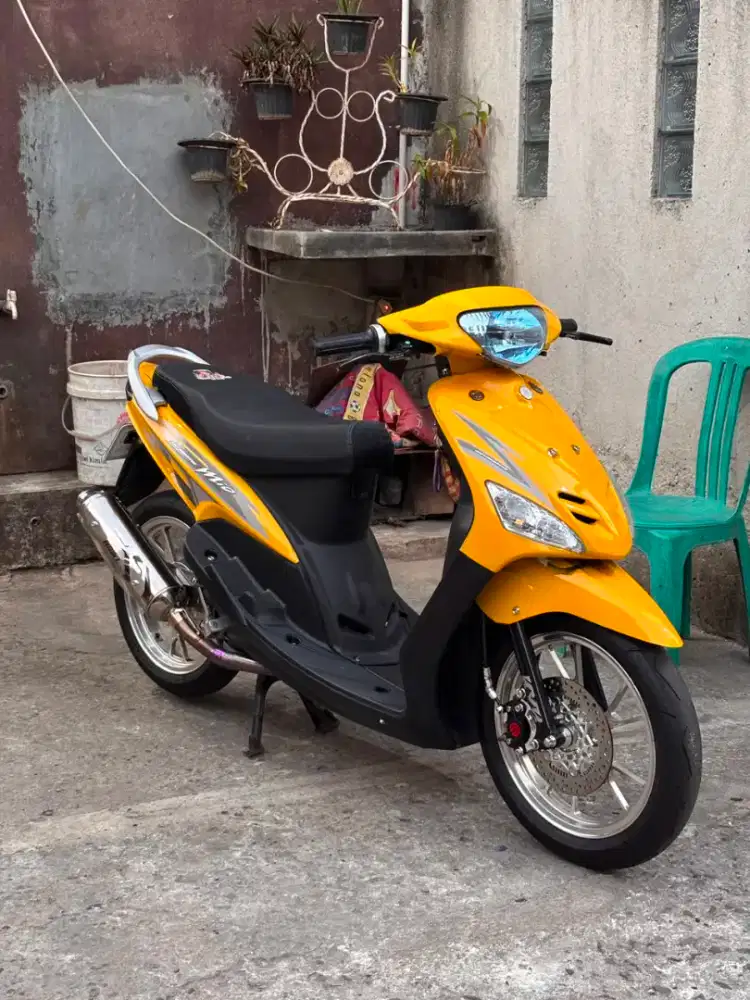 Mio sporty asli warna putih rubah warna kuning