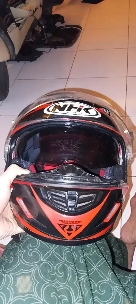 Helm NHK GP 1000 full face dauble visor