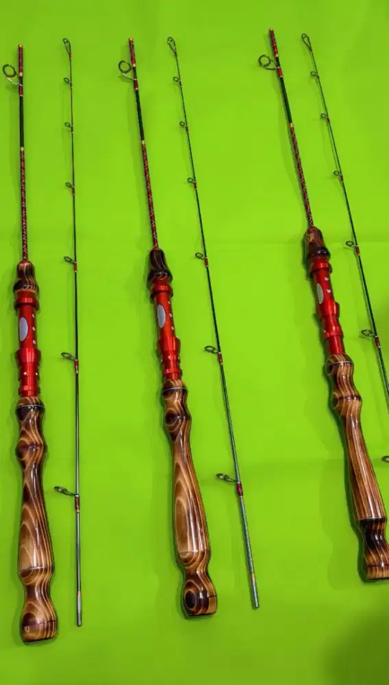 Joran udang sutet custom 135cm+ful RingFuji gold+Reel Daido Diablo1000