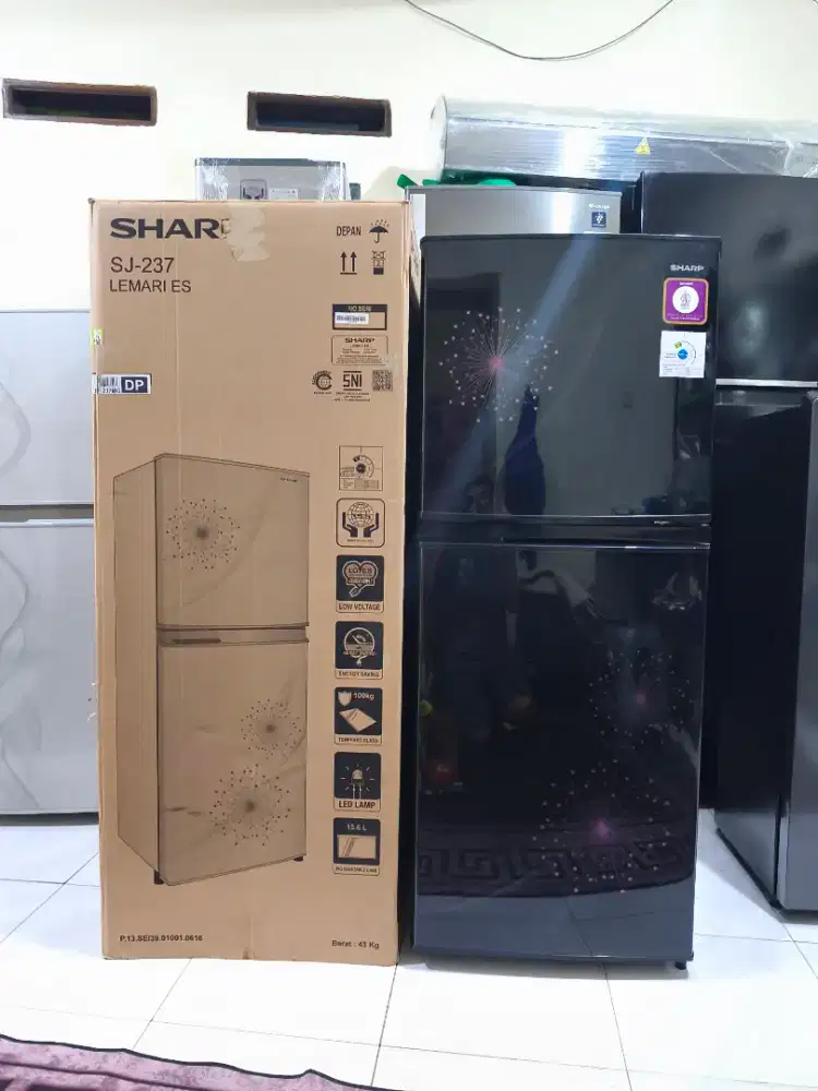 Sharp sj237 kulkas dua pintu baru