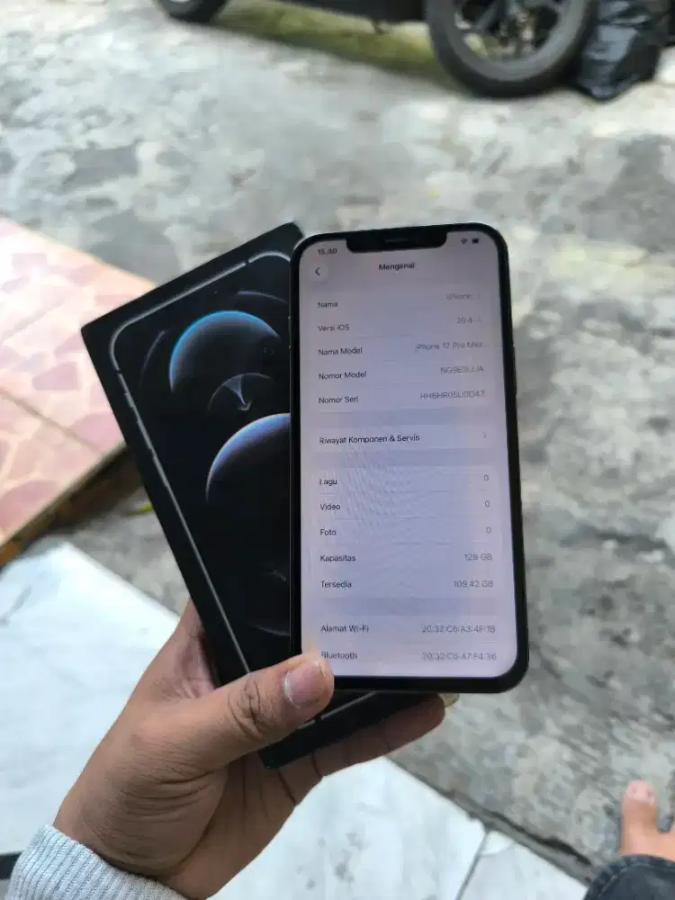Iphone 12 promax 128 inter all operator fullset