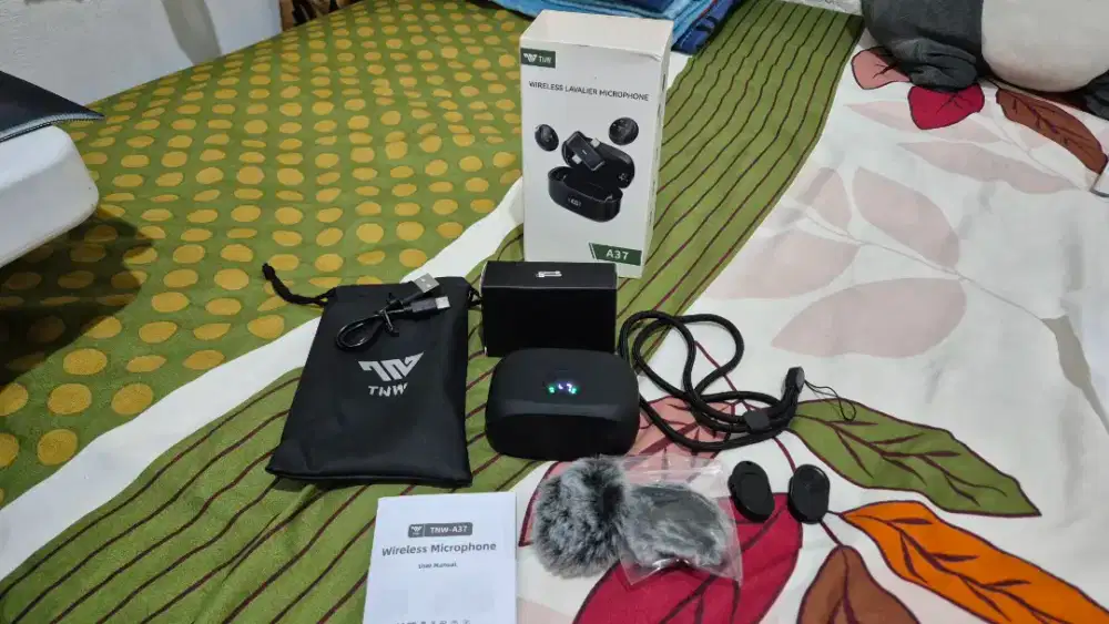 TNW A37 Wireless Microphone Fullset Normal Jarang Dipakai