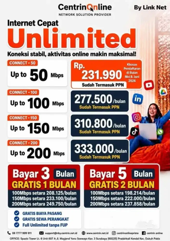 Pasang Baru WiFi Murah Surabaya