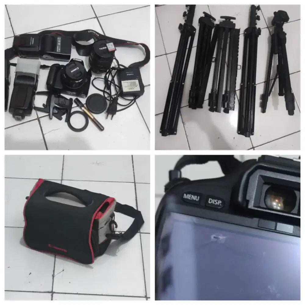 KAMERA CANON EOS 550D + Perlengkapan Tambahan lainnya