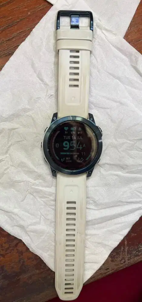 Dijual jam tangan garmin fenix 7X Sapphire Solar white