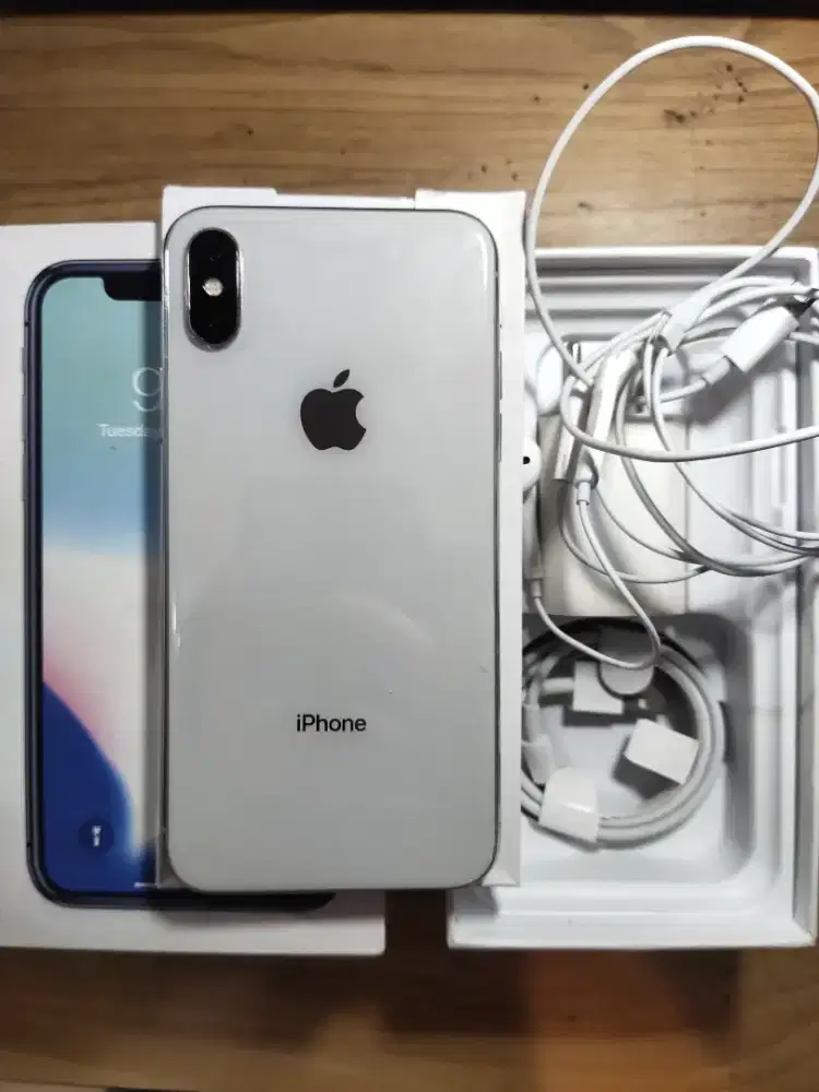 jual iphone X 256gb inter LL/A white