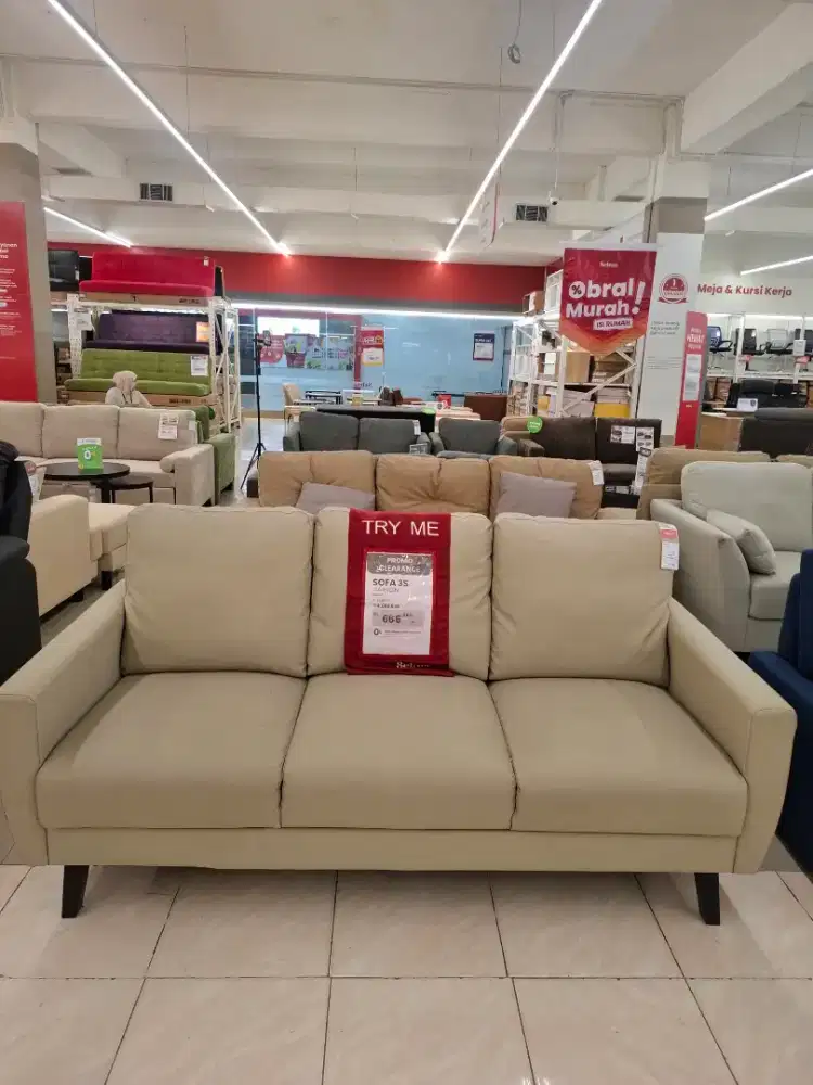 CUCI GUDANG SOFA ANGKAT DISPLAY, KONDISI MULUS