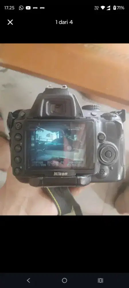 Jual Nikon D5000 kelengkapan tas cajer batre