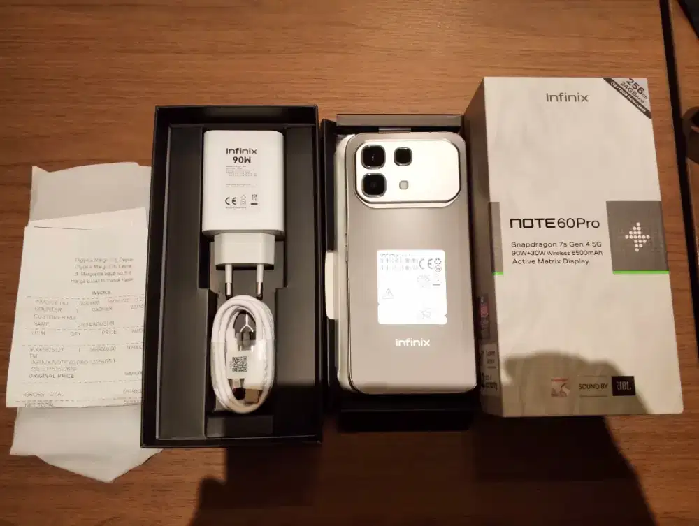 HP Infinix Note 60 Pro 12/ 256 GB Termurah Mist Titanium Fullset Bks