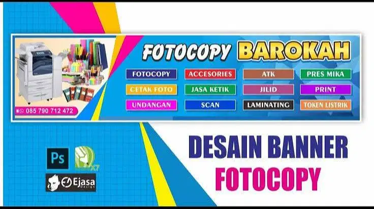 X BANNER ATAU SPANDUK BENNER DAN BACKDROP DI DESAINKAN CEPAT