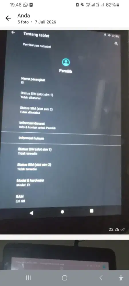 Dijual tab merk olike