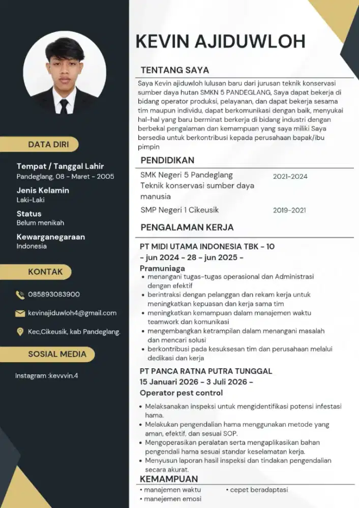 Cari pekerjaan operator dll