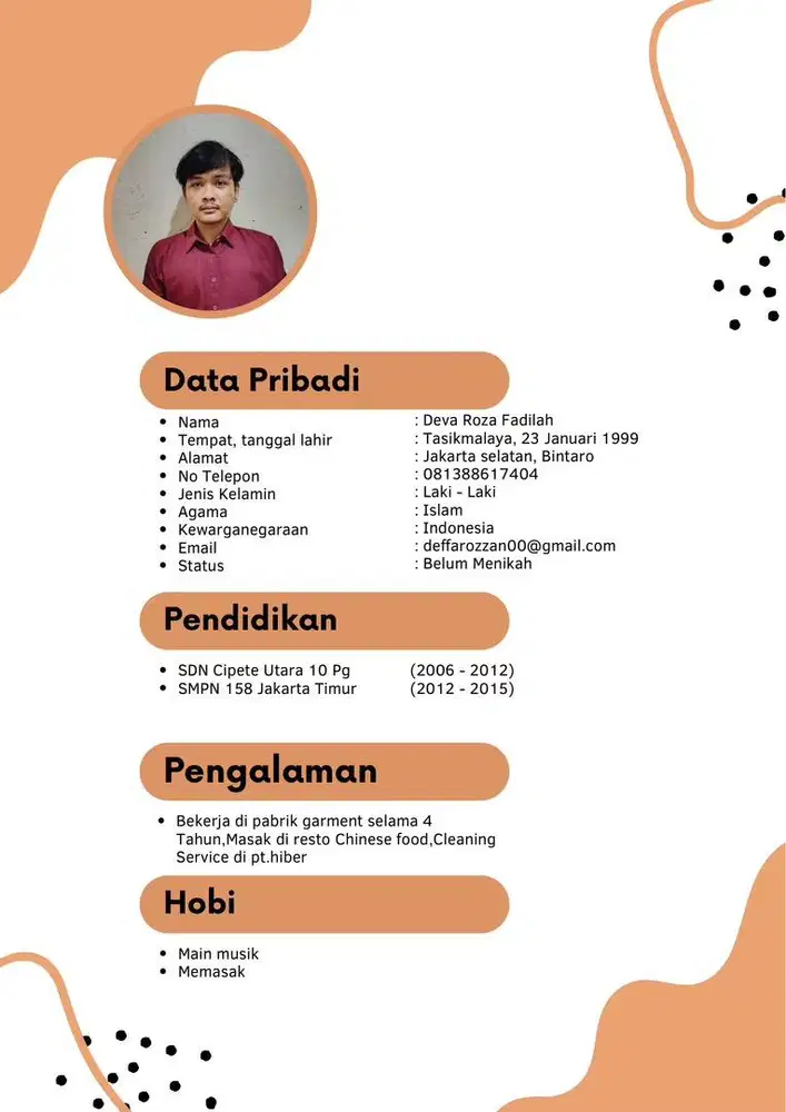 Saya mencari lowongan pekerjaan