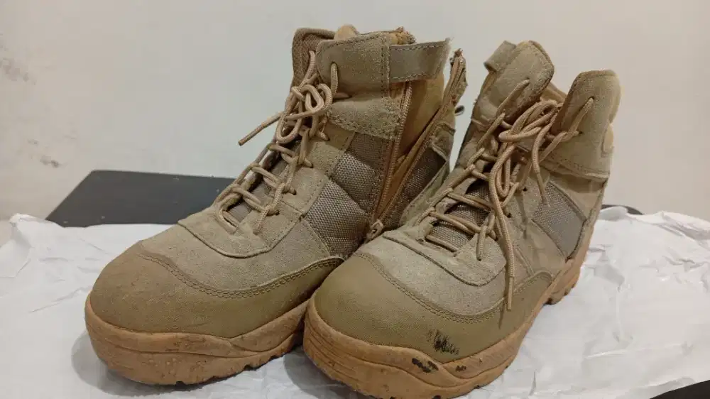 Sepatu Tactical Boots - Warna Tan (Size 41) - Siap Pakai