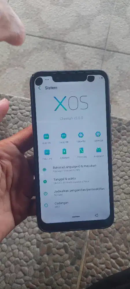 Infinix hot 7 pro 6/64 minus tompel dan ghost touch