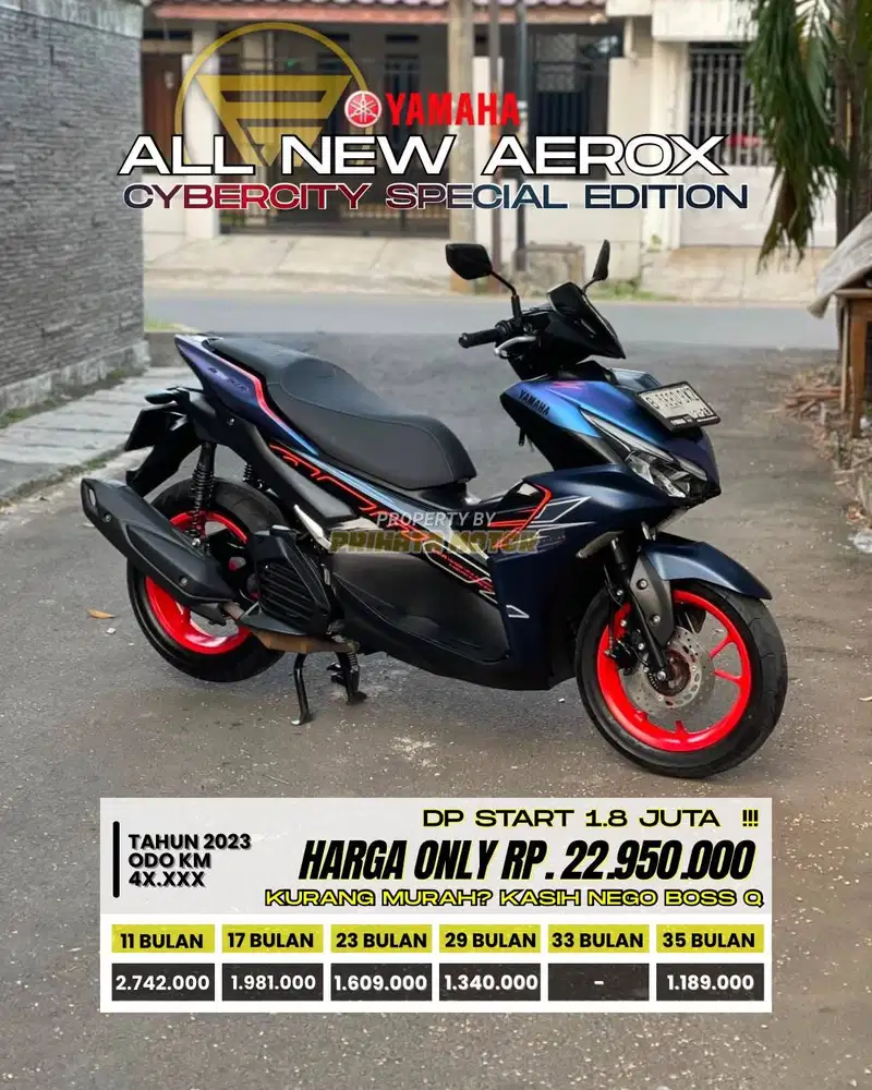 CREDIT DP MULAI 1.8 JUTAA AEROX CYBERCITY 2023 !!!