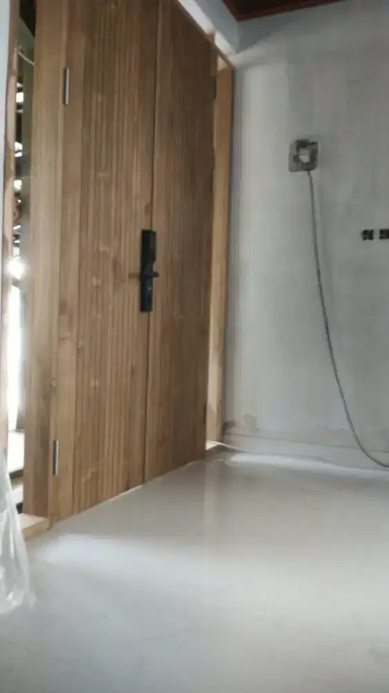 Pintu minimalis Nya ready dari kayu bekas Meranti oven berkualitas