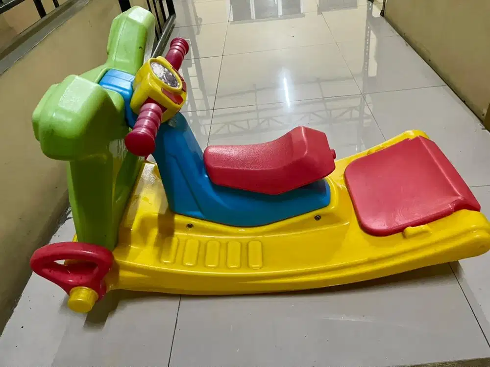 Mainan perosotan anak 2in1 kuda kuda an kaya baru