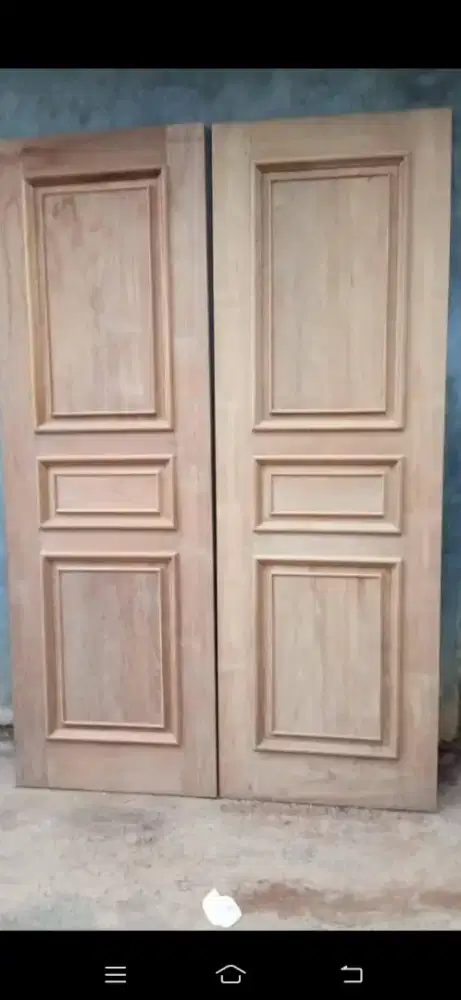 Pintu 2 nya ready dari kayu bekas Meranti oven berkualitas,