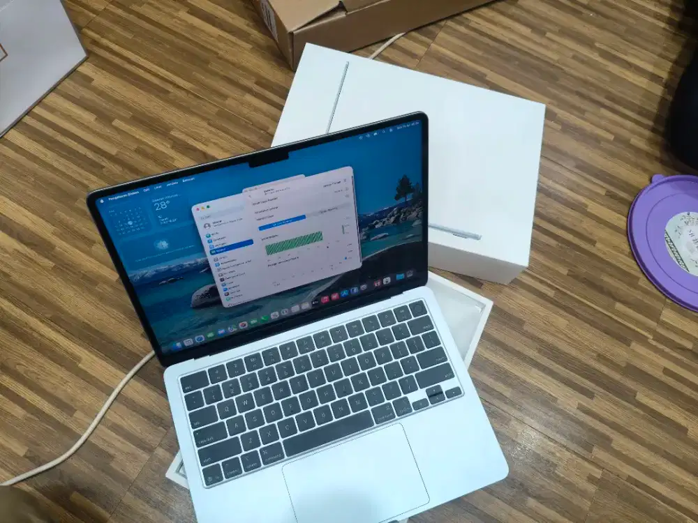 MacBook Air M4 2025 16GB / 256GB Second like New Sky Blue Resmi