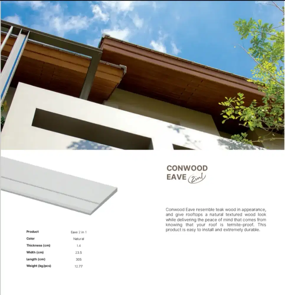 Conwood Eave 2 In 1 235x3050x14mm