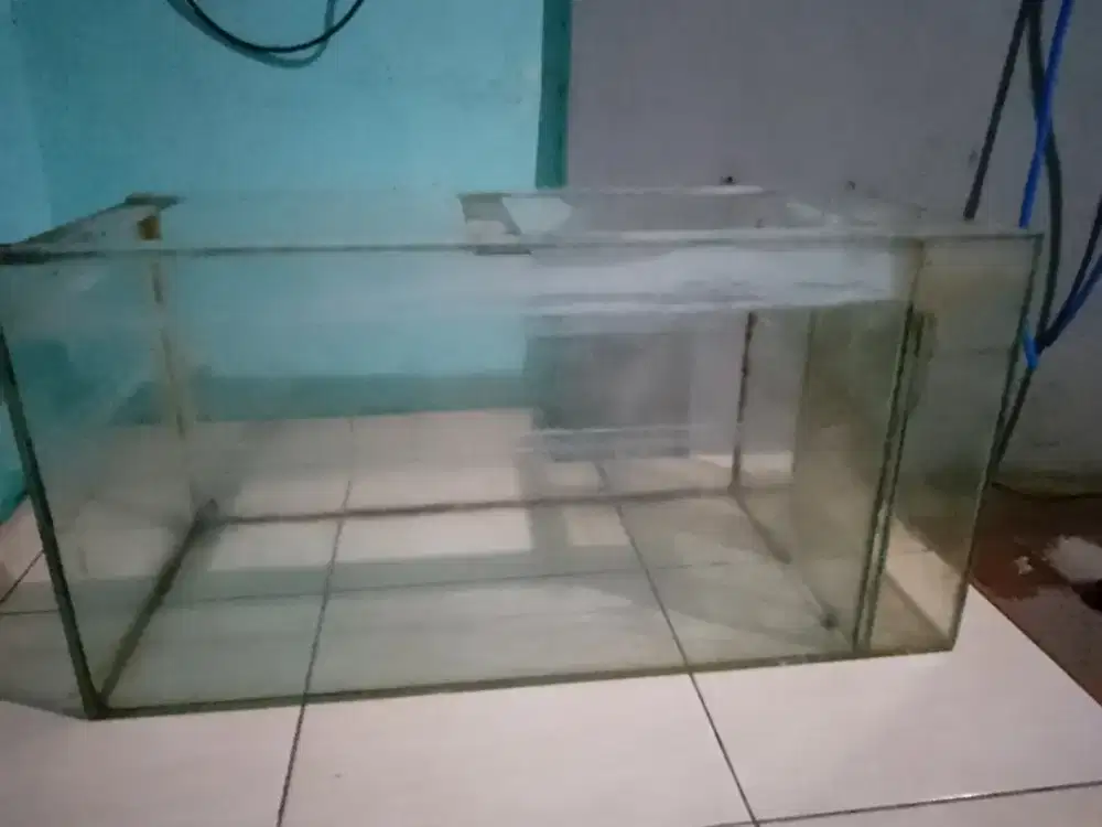 Aquarium bekas ikan hias panjang 1meter lebar 50cm