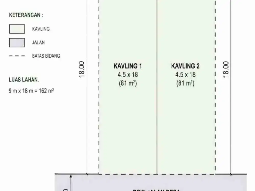 2 Unit Tanah Kavling Murah siap Bangun di Jemur Wonosari, Sby Selatan