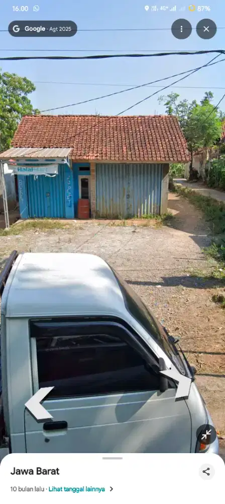 Jual rumah gudang 3 muka, pinggir jalan