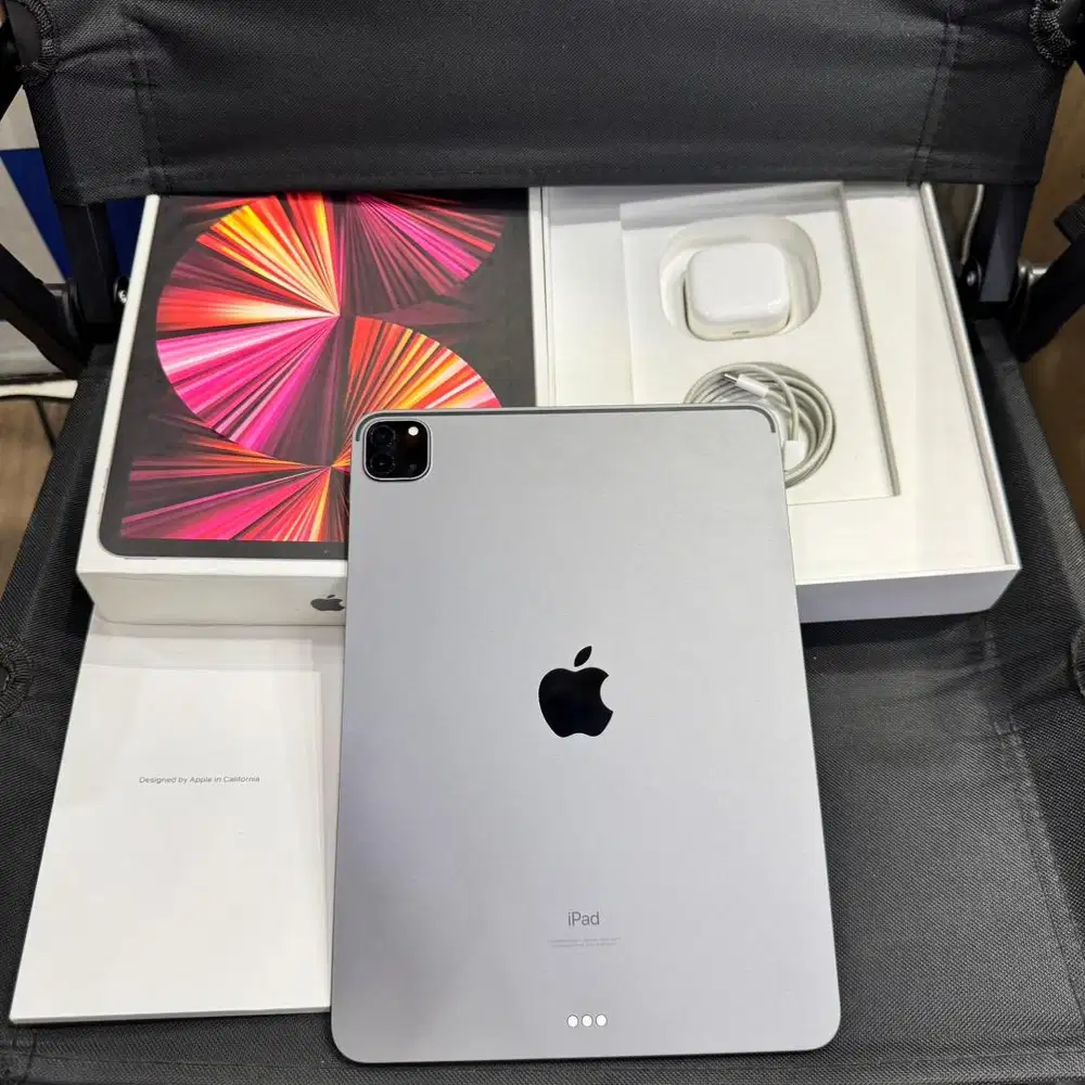 ipad pro M1 128gb wifi fullset original bh 92 mulus like new no minus