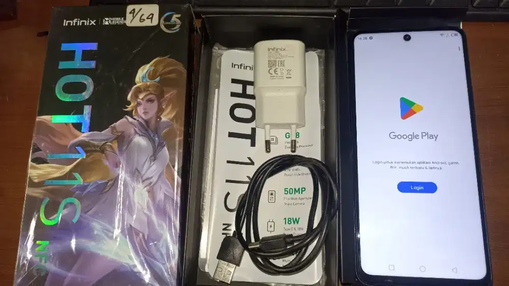 Infinix hot 11s NFC full set mulusss