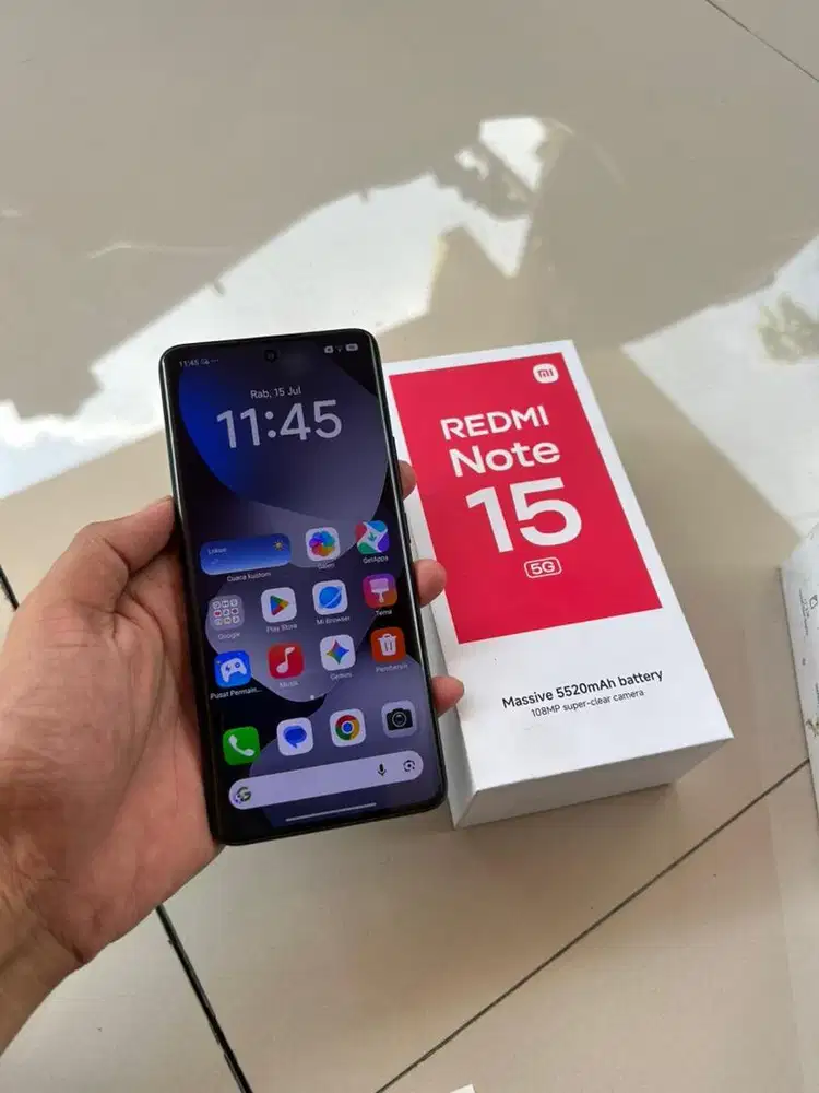 Xiaomi note 15 5G 8/256 garansi panjang