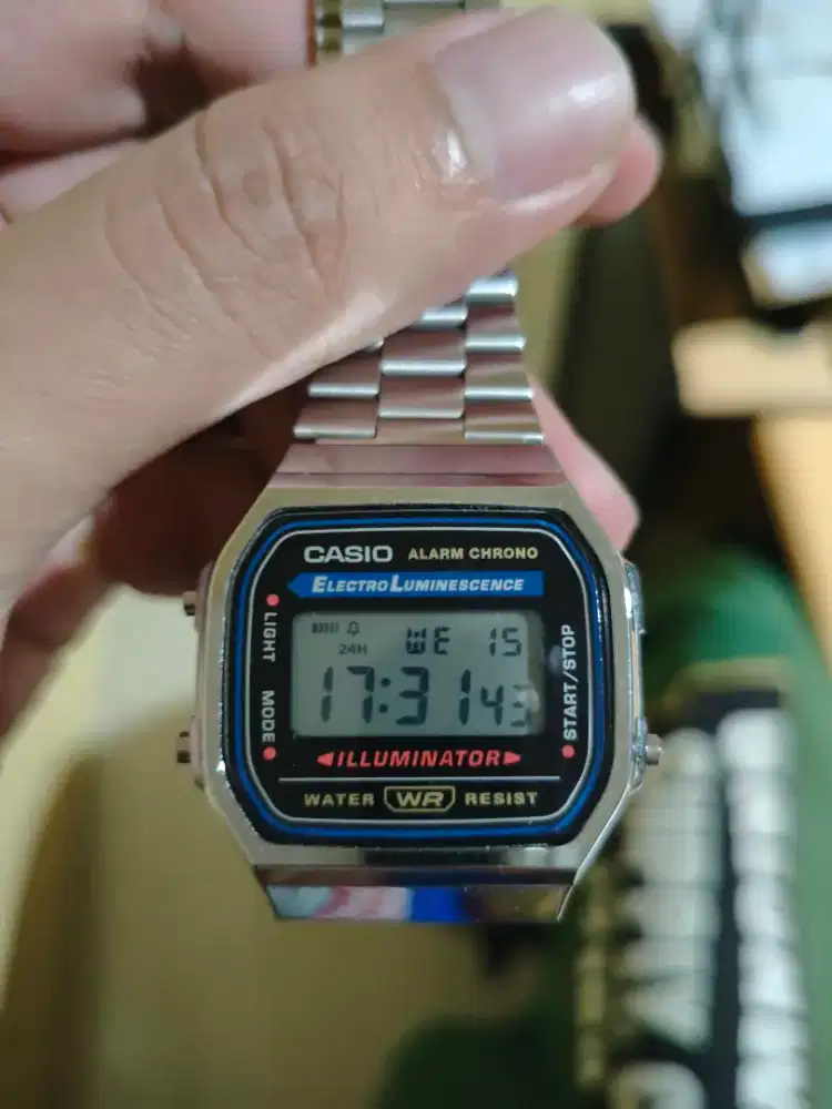 Casio A168 Original Super Mulus Nego tipis