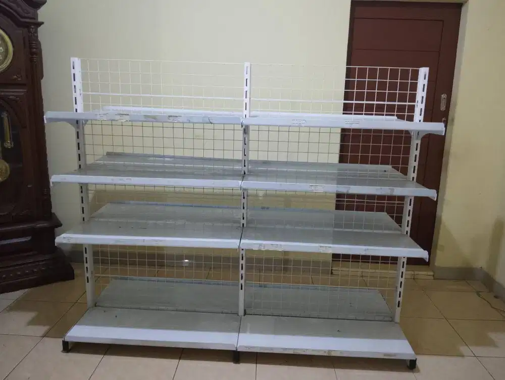Rak gondola/minimarket Double (depan belakang). 170x180x70