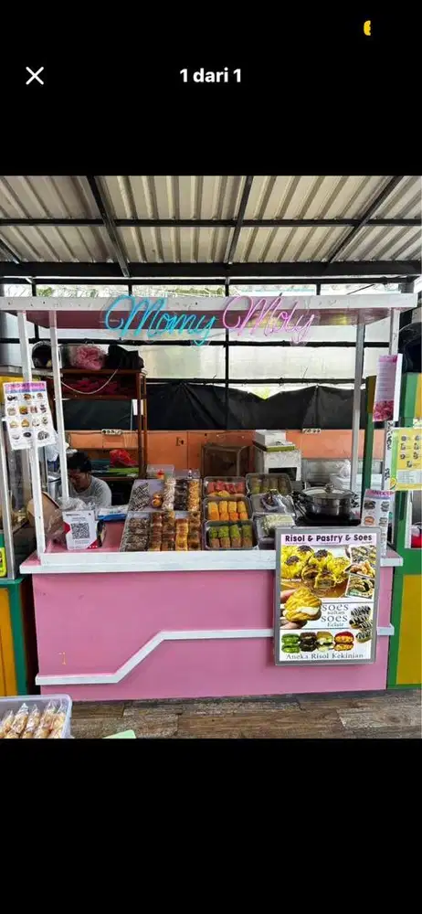 booth jualan (gerobak)