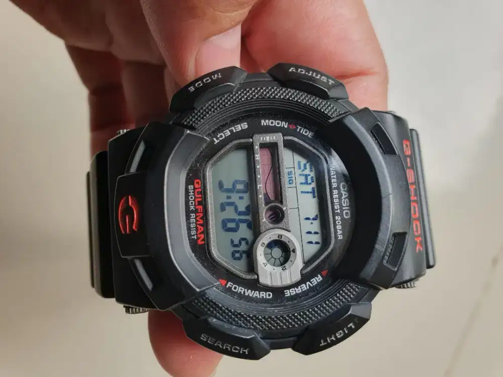 G shock gulfman g 9100 titanium bisa tt hp