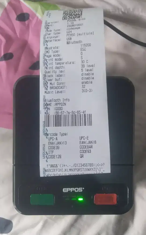 Thermal Printer Bluetooth EPPOS