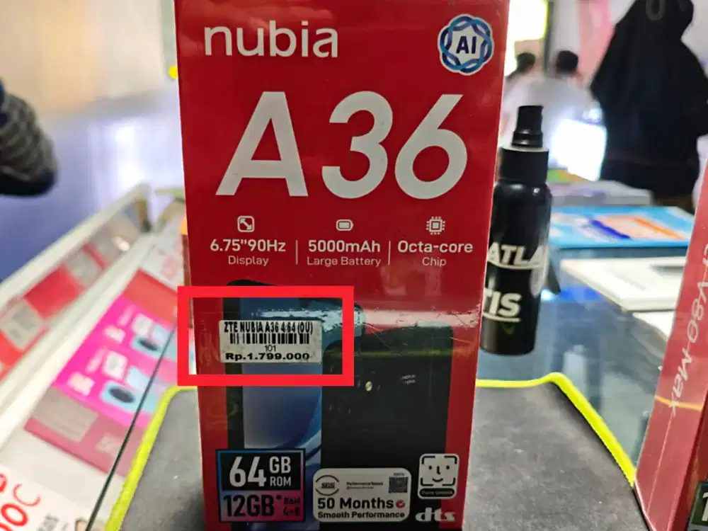 NUBIA A36 RAM 4/64GB ATLANTIS DAHSYAT