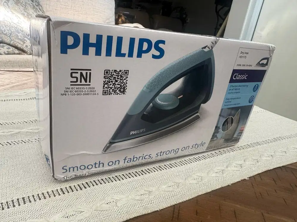 Philips Setrika Kering HD1175 Dry Iron anti lengket
