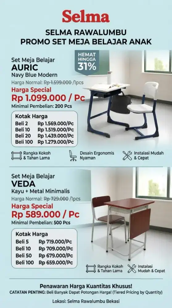 GROSIR KURSI SEKOLAH