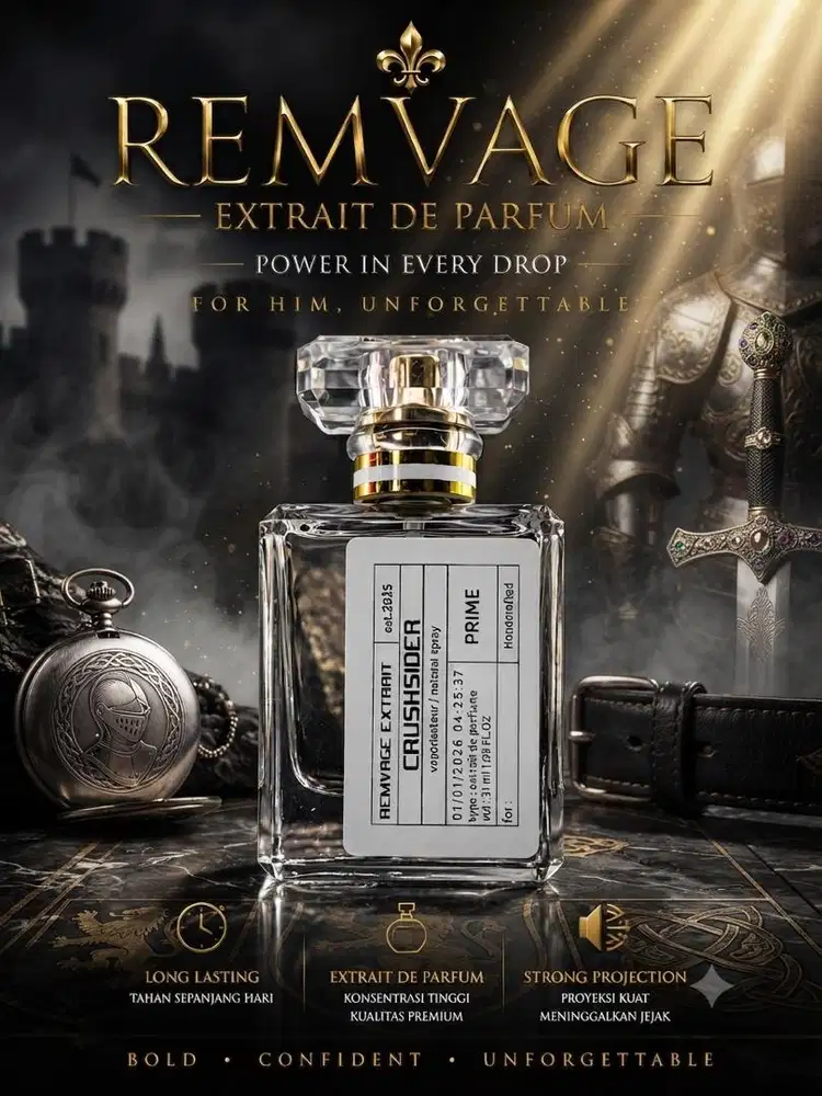 Parfum pria - extrait - 12 Jam - gratis antar makassar