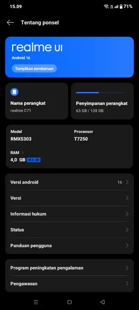 Realme c71 4/128