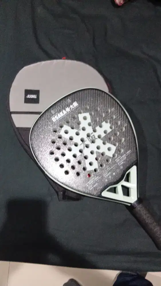 Raket Padel Osaka Vision Pro power Mulus 3K Carbon + Kevlar Siap Pakai