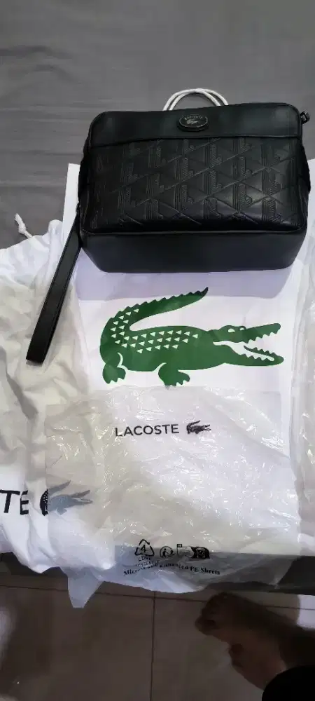 Nomogramme Leather Clutch Lacoste Original 100%