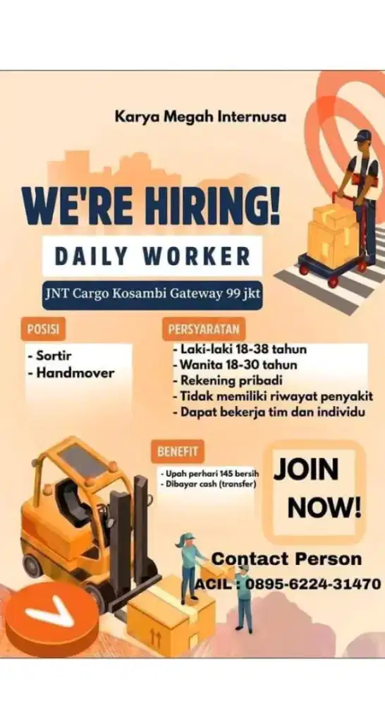 Lowongan kerjaan gudang jnt