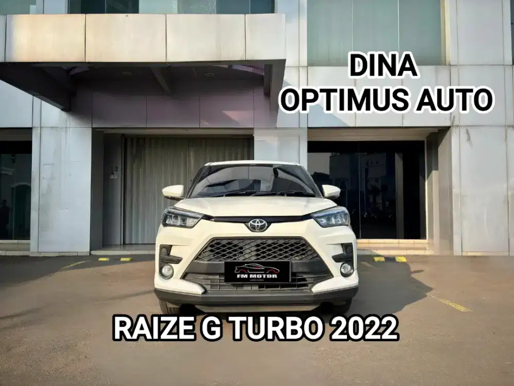 Toyota RAIZE G TURBO 2022 Automatic 1.0, Low Km, Pajak AGUSTUS 2027