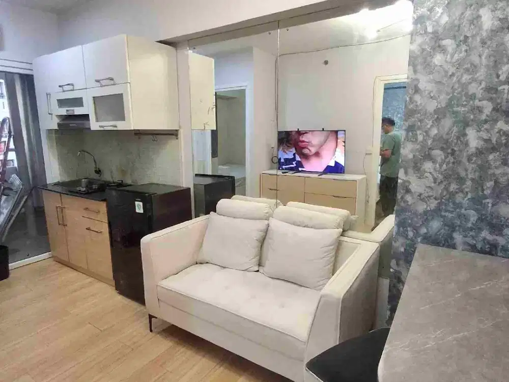 jual apartemem green pramuka tower pino 2br full furnish